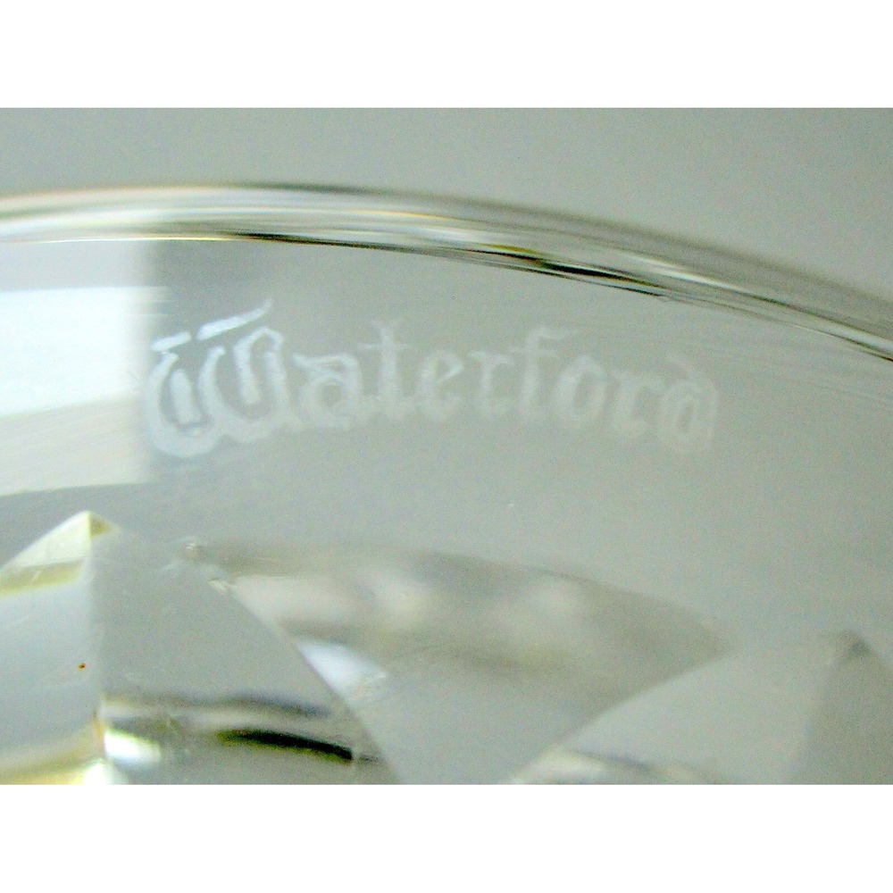 Waterford Crystal Donegal Footed Dessert Pedestal Bowl Heavy Signed - Picture 5 of 5